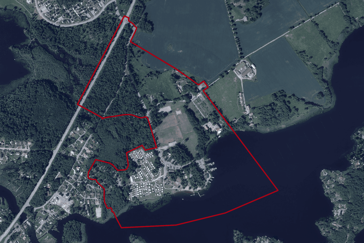 Planområde för "Detaljplan för Djulö camping"
