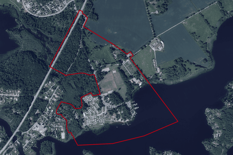 Planområde för "Detaljplan för Djulö camping"